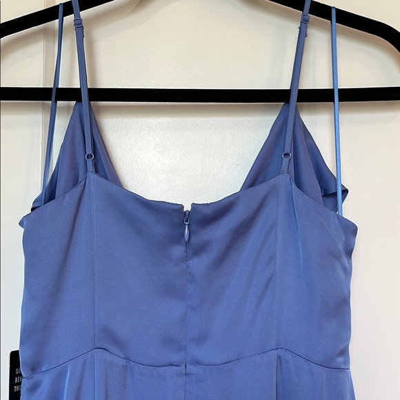 Express Blue Ruffle Dress - Picture 7 of 10